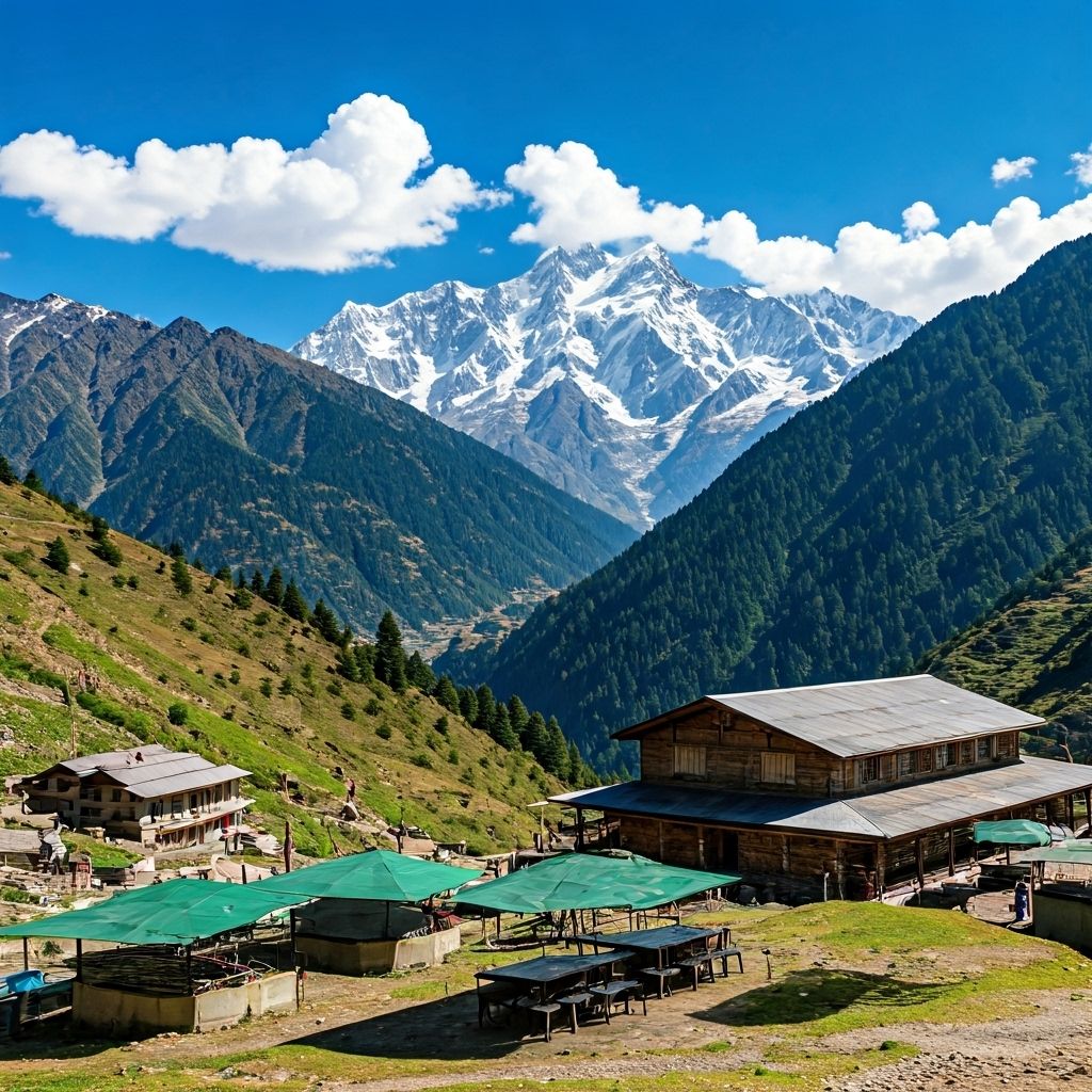 Mountain restaurant serving local Himachal Pradesh cuisine